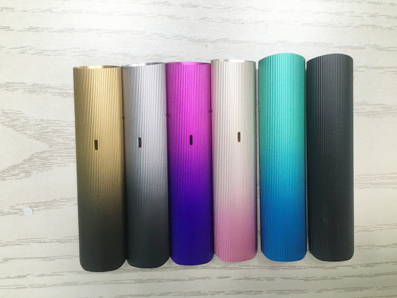 Wave stripe gradient electronic cigarette aluminum cigarette rod